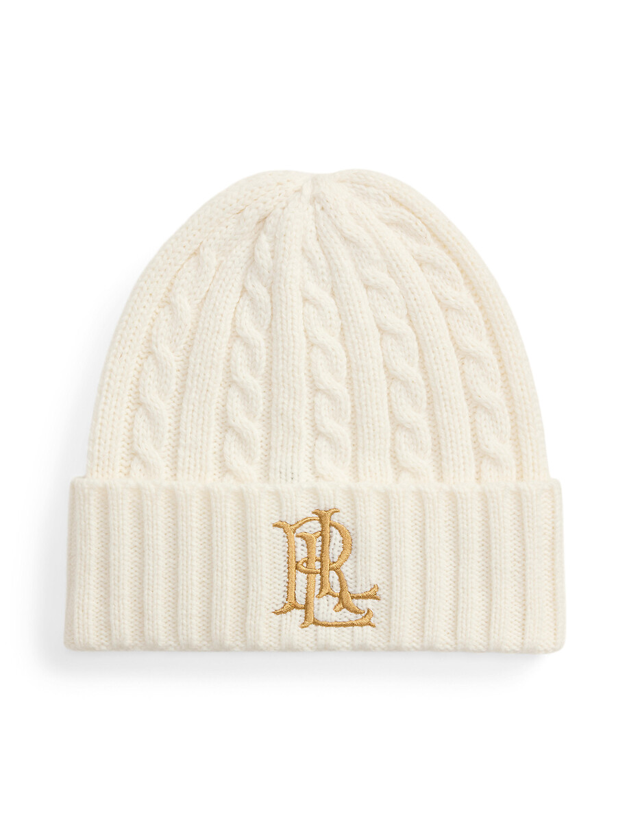Bonnet torsadé brodé, LAUREN RALPH LAUREN