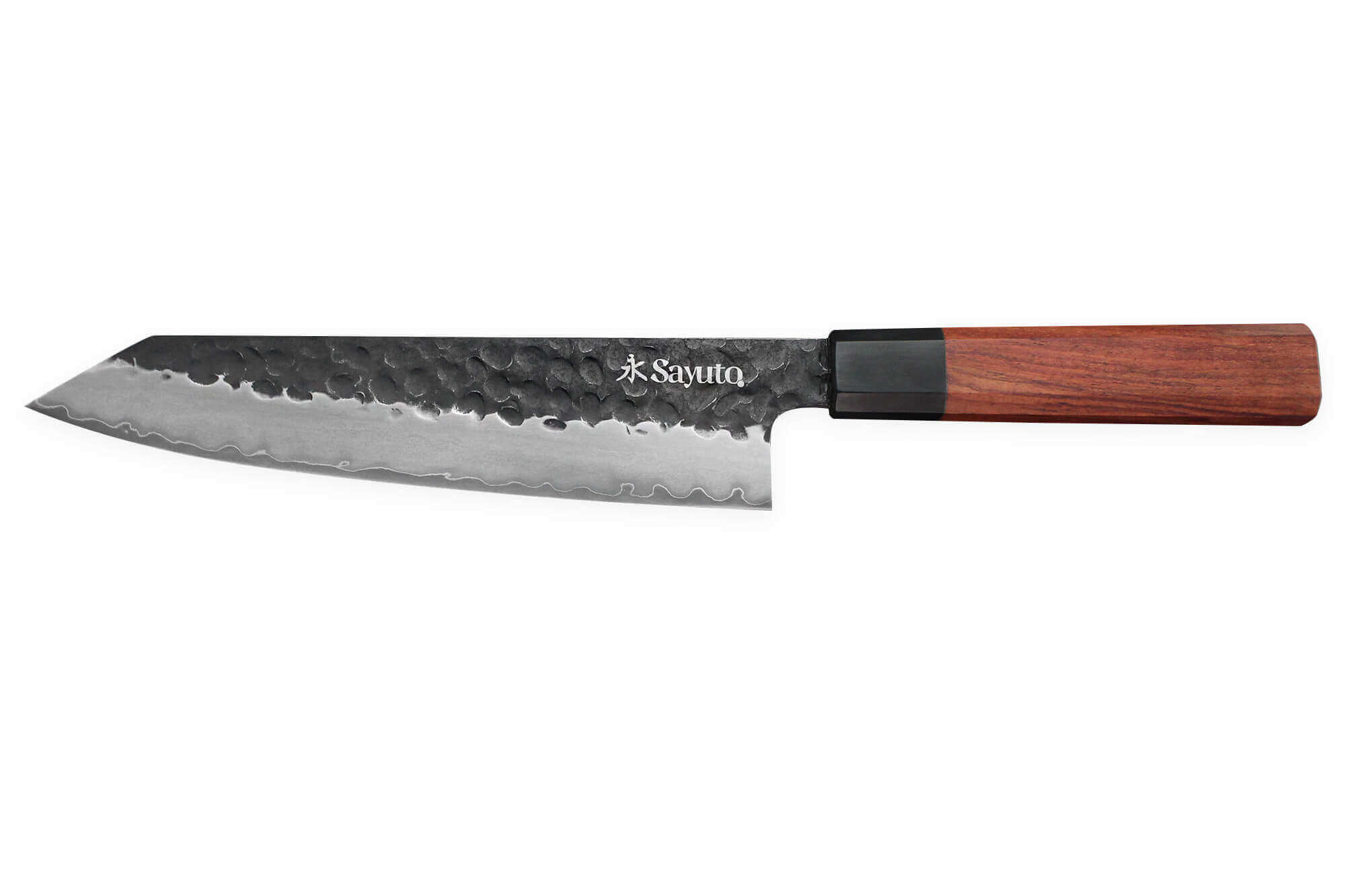 Couteau Sequoia San Mai modèle chef 21cm brute de forge, SAYUTO