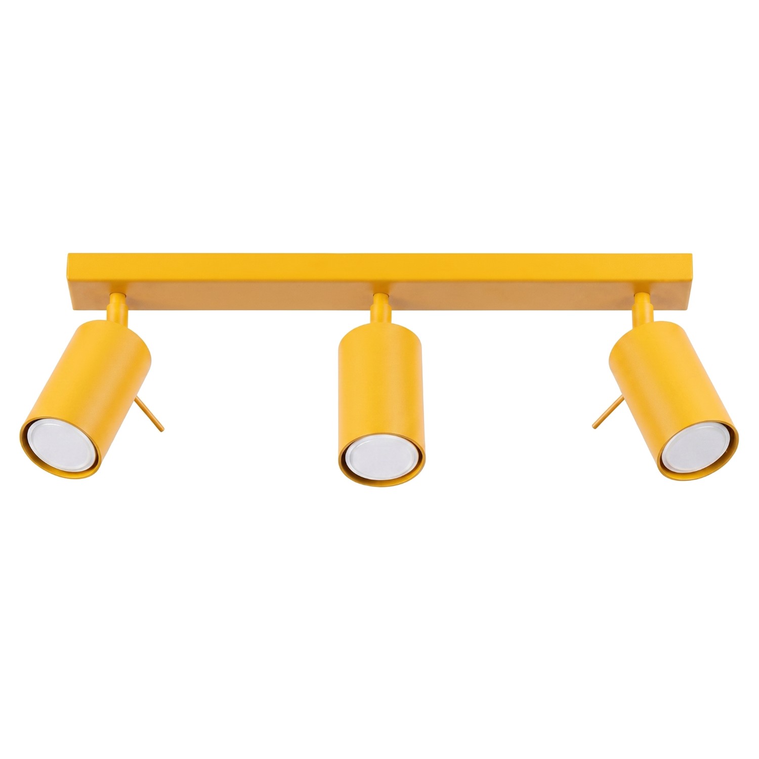 Plafonnier Acier Jaune GU10 3 RING, EDEN