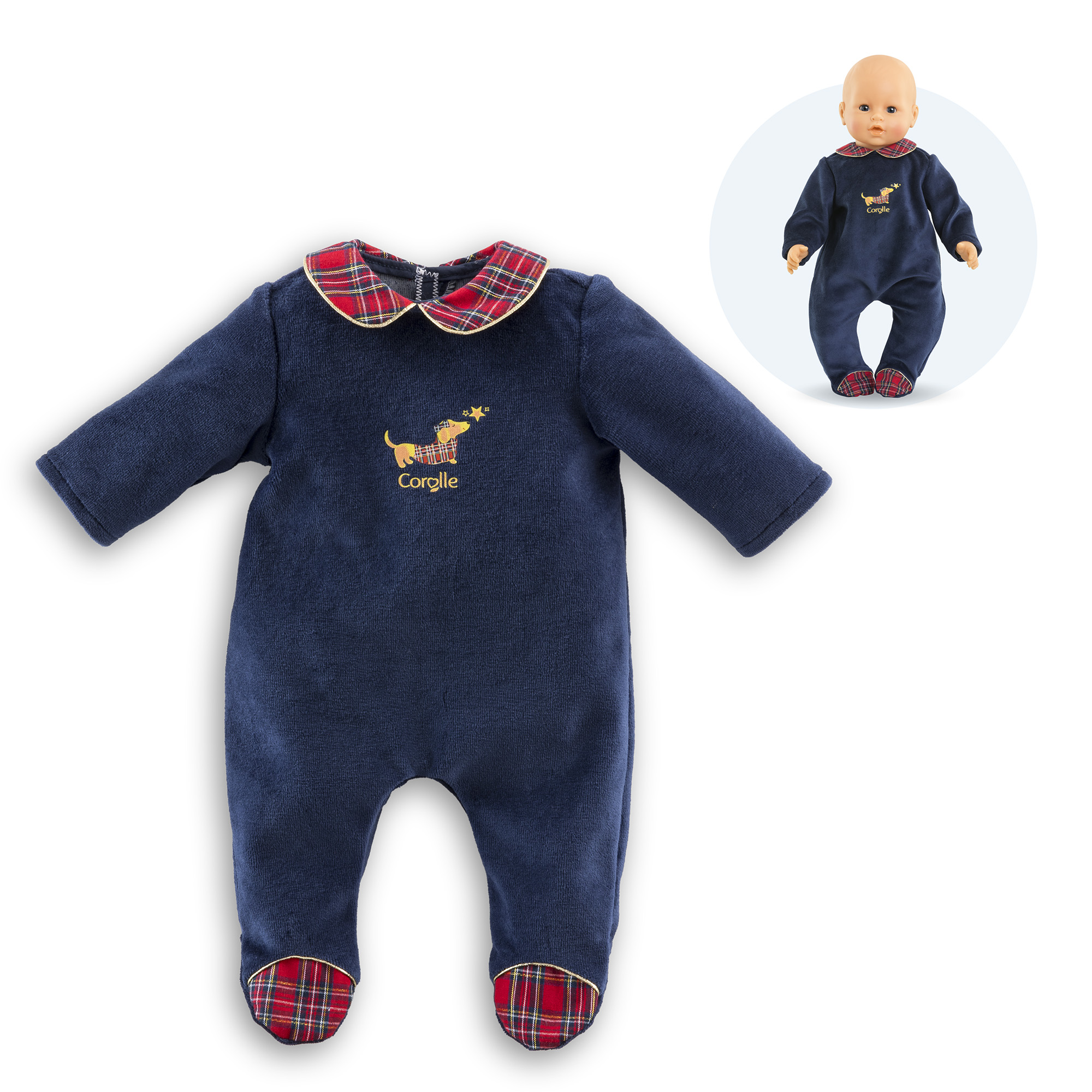 Pyjama Corolle en Fêtes pour poupon 42 cm, COROLLE