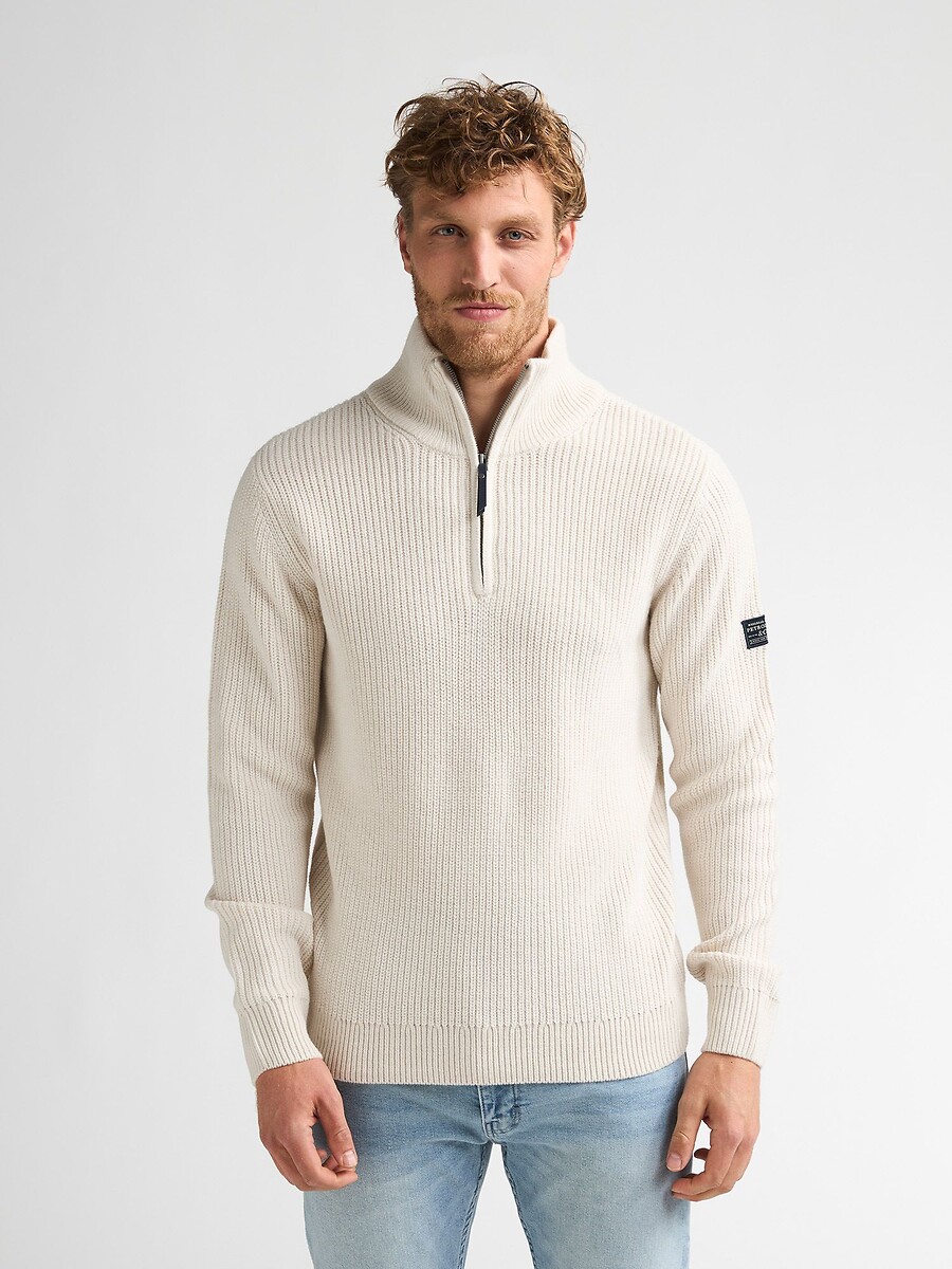Pull col montant en fine maille, PETROL INDUSTRIES