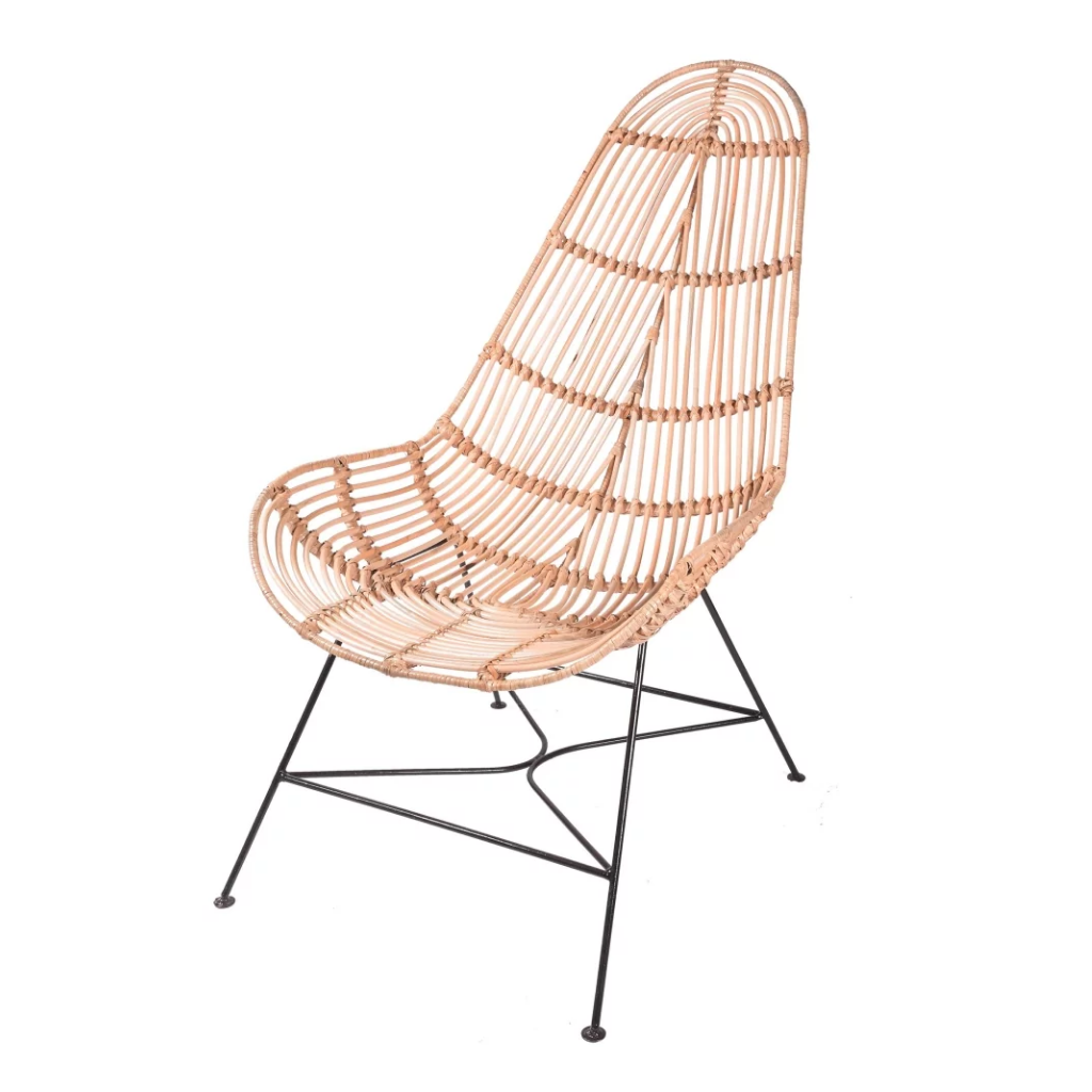 Fauteuil en rotin et métal SAPHIR, HYDILE