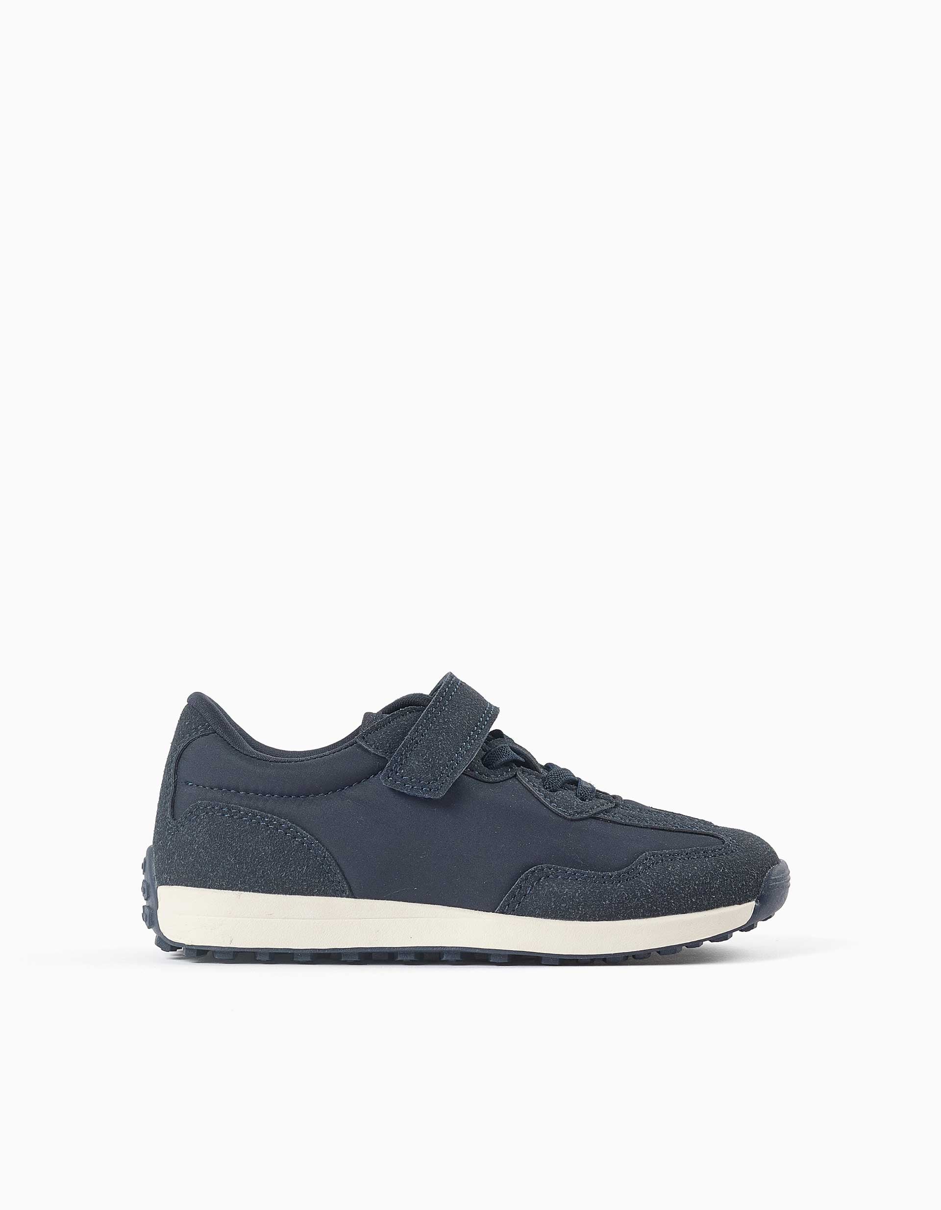 Baskets bi-matière avec semelle antidérapante, ZIPPY