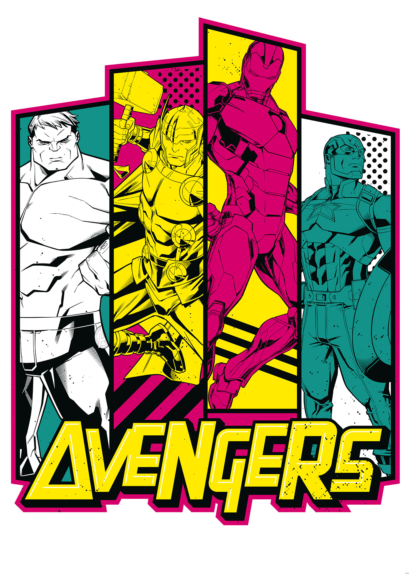 Papier peint Komar - Avengers Flash - 200 x 280 cm, HEXOA