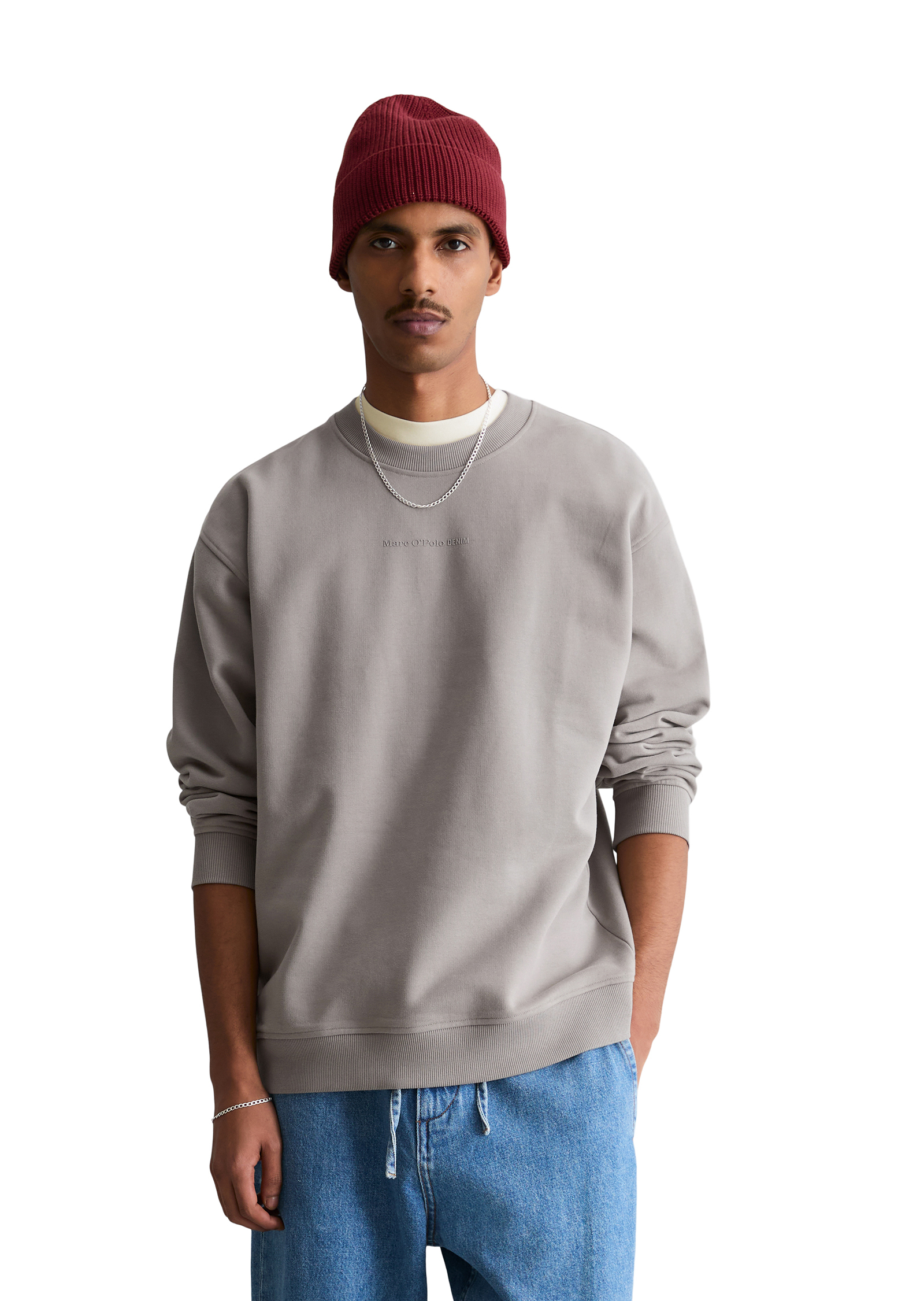 Sweat-shirt relaxed en coton bio de qualité supérieure, MARC O’POLO DENIM