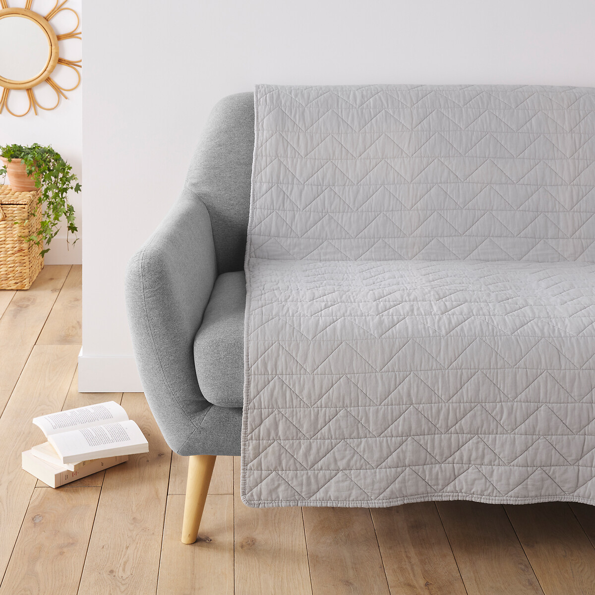 Sofa-überwurf scenario mit zickzack-muster La Redoute Interieurs