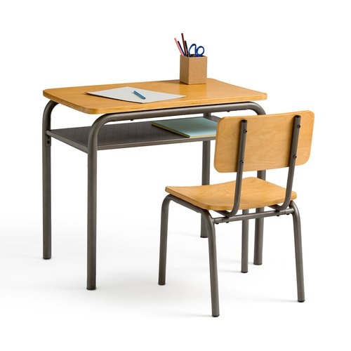 Buton vintage skolebord og stol metal La Redoute | La Redoute