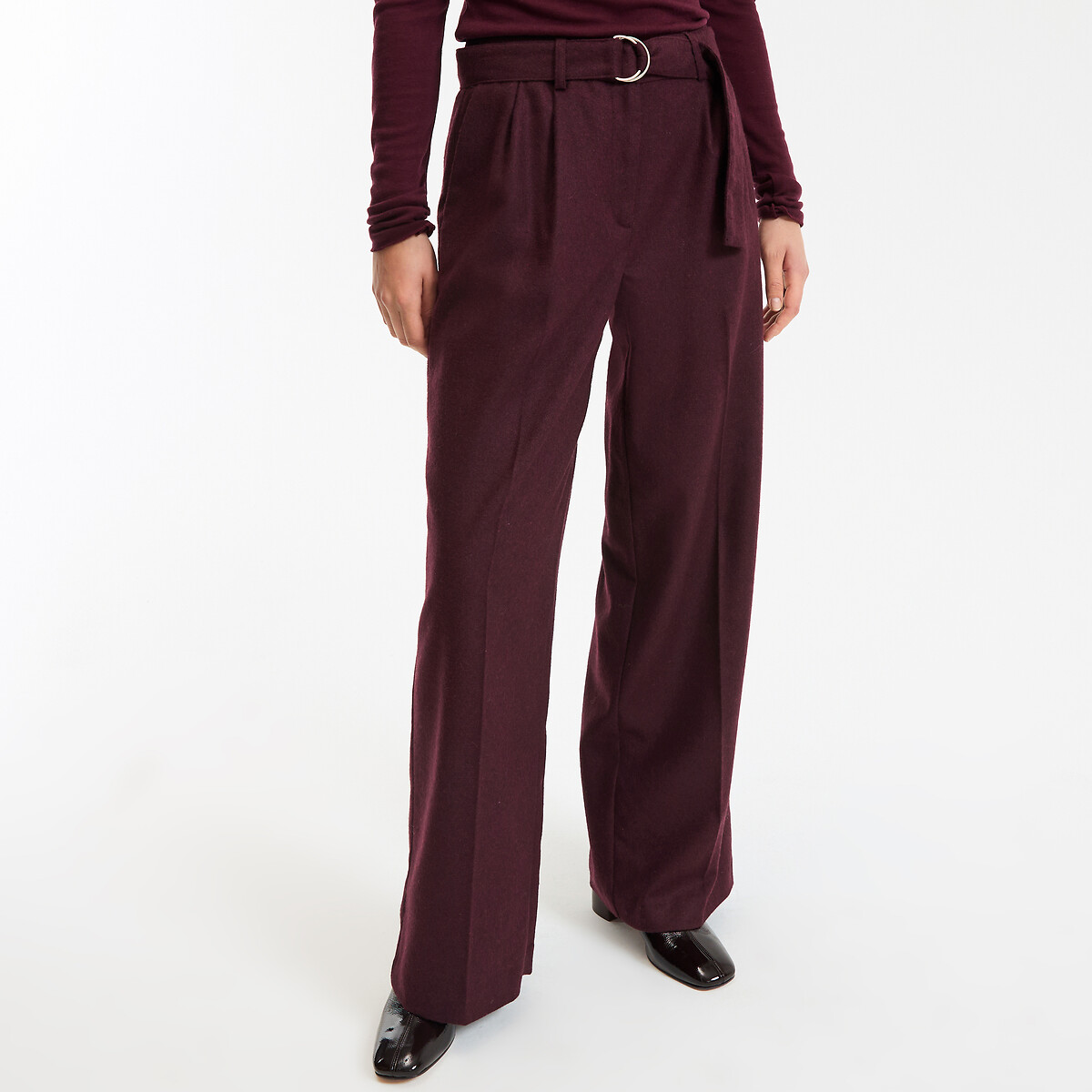 Wide Leg Trousers with High Waist, LA REDOUTE COLLECTIONS
