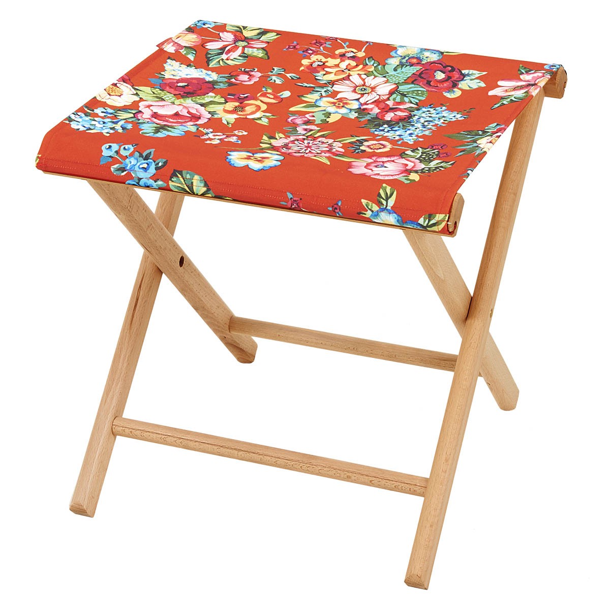 Pliant pêcheur en eucalyptus, motif fleuri, SHANTI, VENT DE BOHÈME