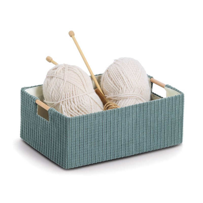 Panier de rangement décoratif coton bois, ZELLER PRESENT