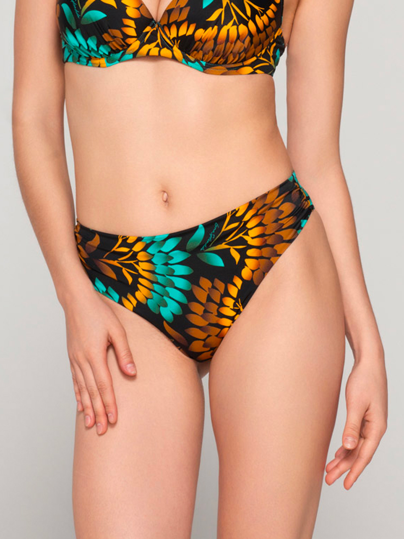 Bas maillot slip de bain 5cm plissé EMERALD, LUNA SPLENDIDA