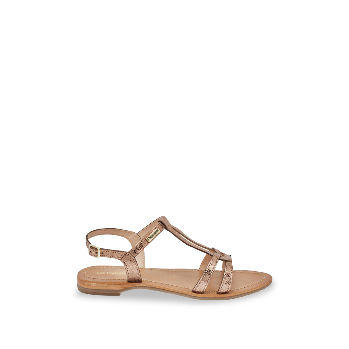 Sandales plates en cuir à brides HACKLIO, LES TROPEZIENNES PAR M.BELARBI