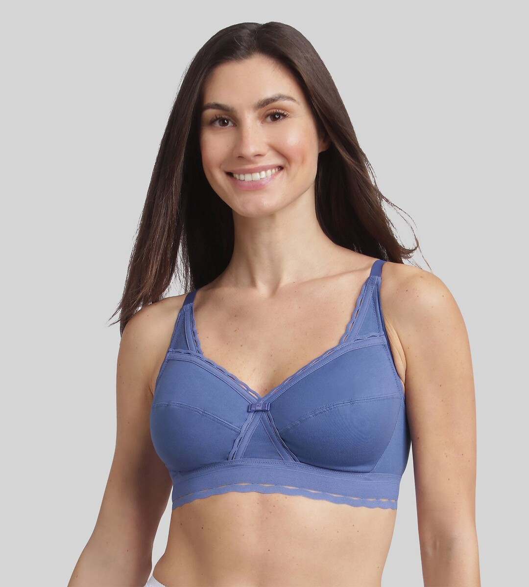 Soutien-gorge Cœur croisé féminin coton bio, PLAYTEX