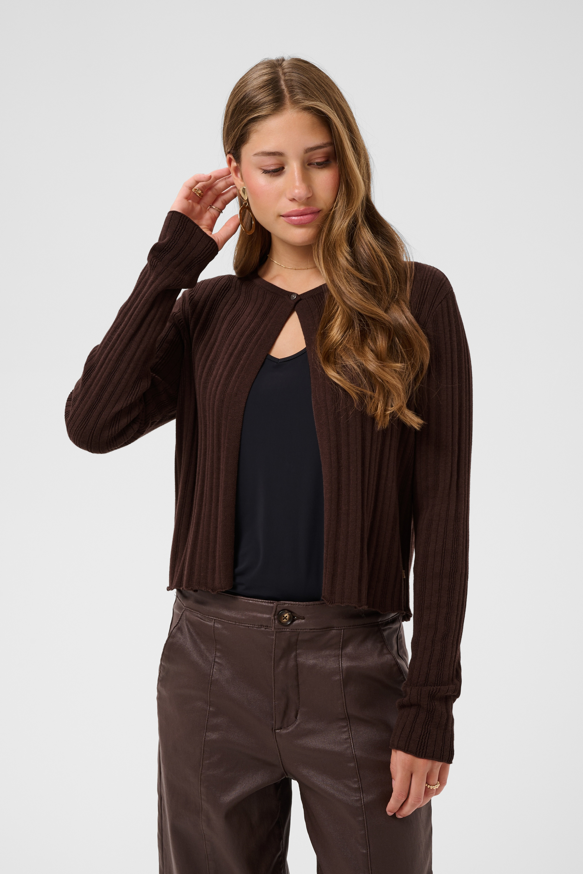 Cardigan à tricot, CREAM