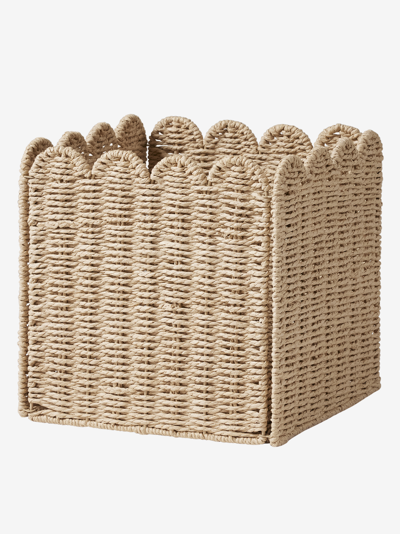 Bac de rangement en corde de papier Feston, VERTBAUDET