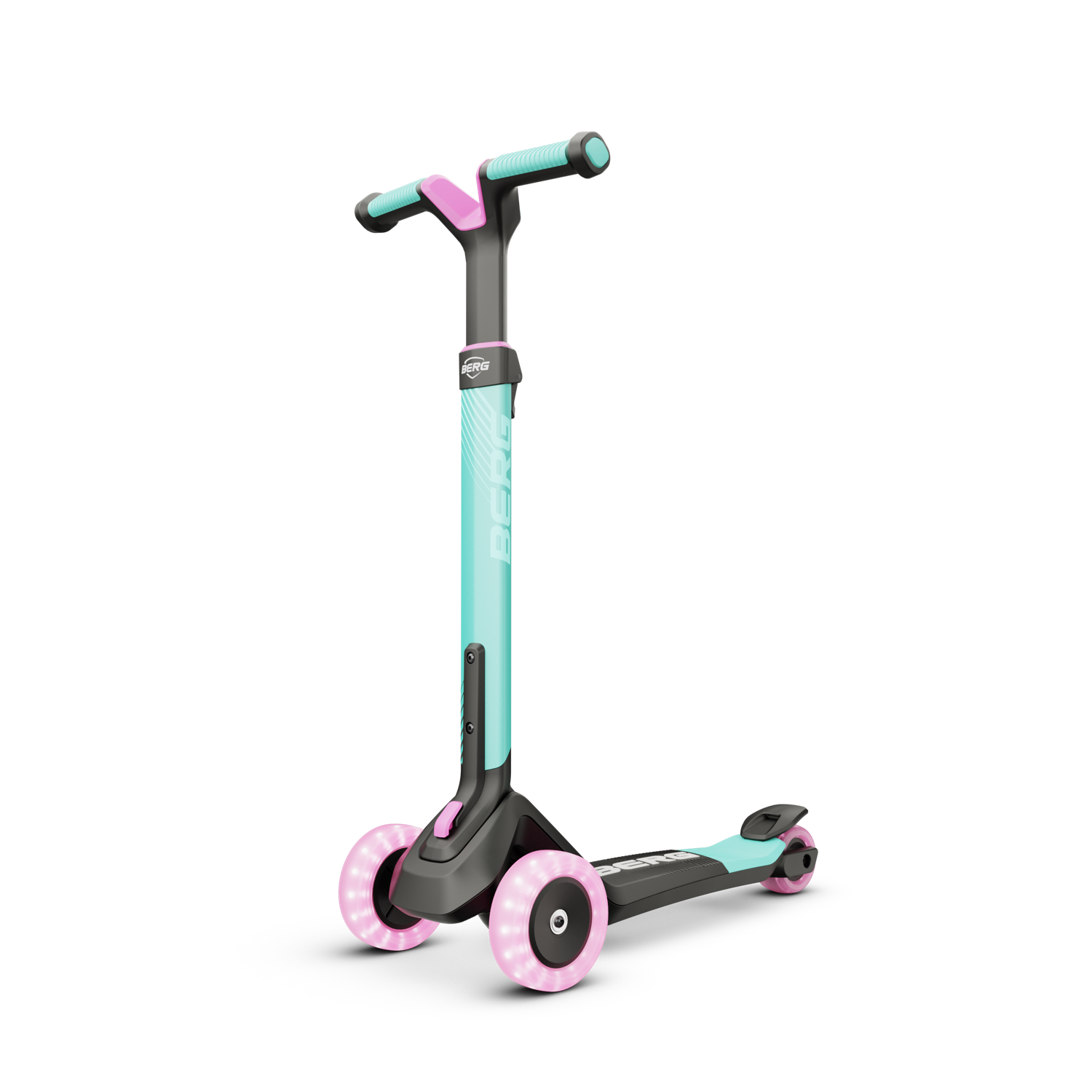 Trottinette pour Enfants, 2+ Ans, Pliable, LED, Nexo Lime, BERG TOYS