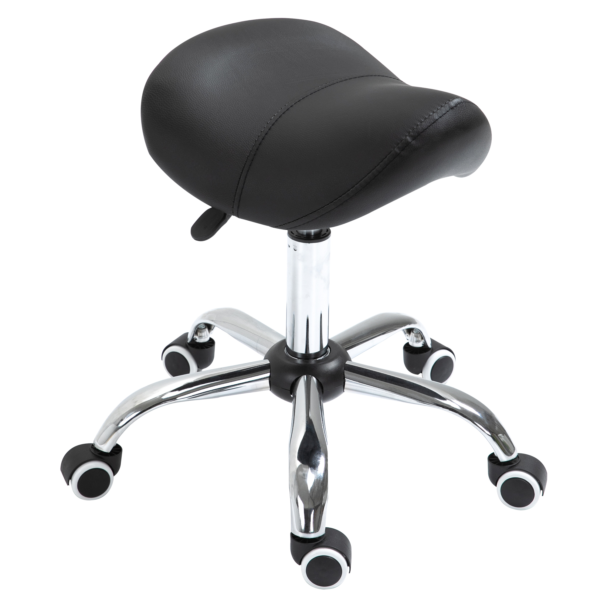 Tabouret de salon Métal Noir, HOMCOM