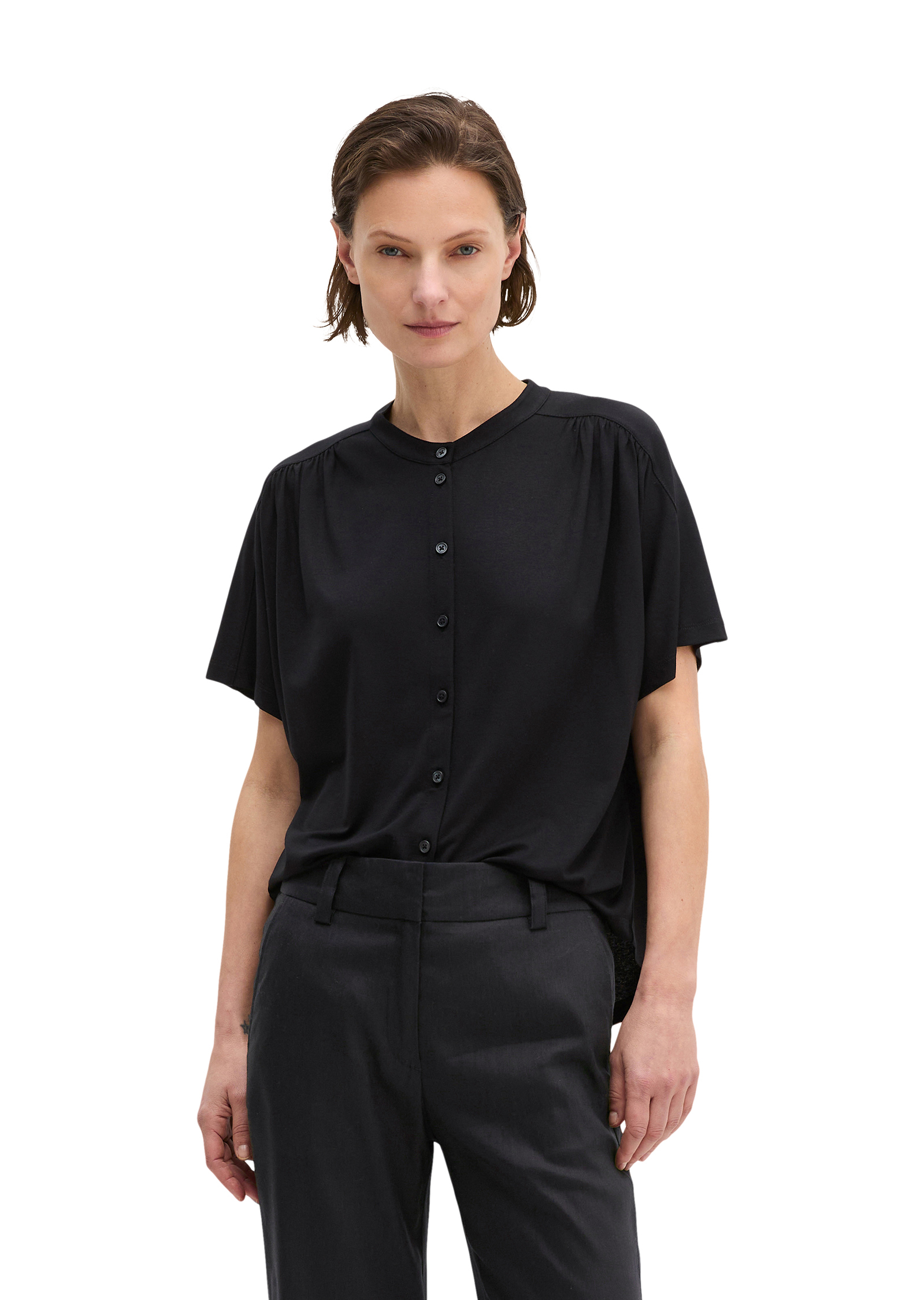 Blouse en jersey regular en LENZING™ ECOVERO™, MARC O'POLO