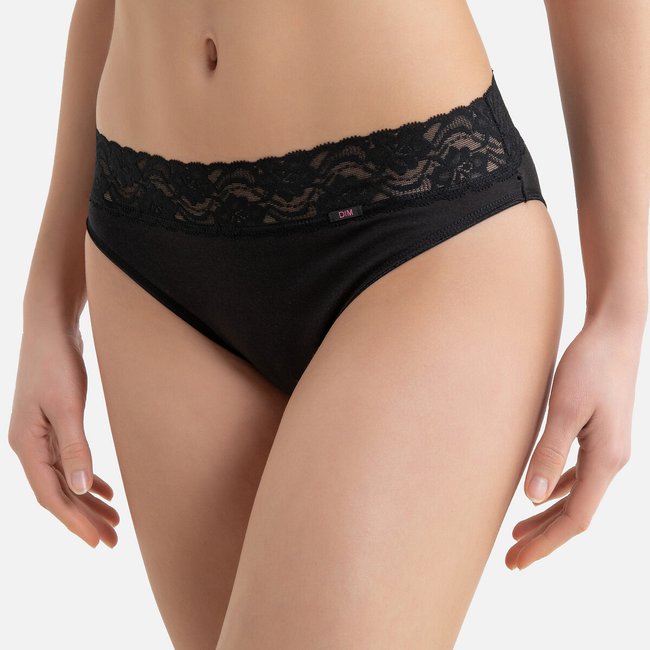 Pack of 4 Midi Knickers in Stretch Cotton - DIM