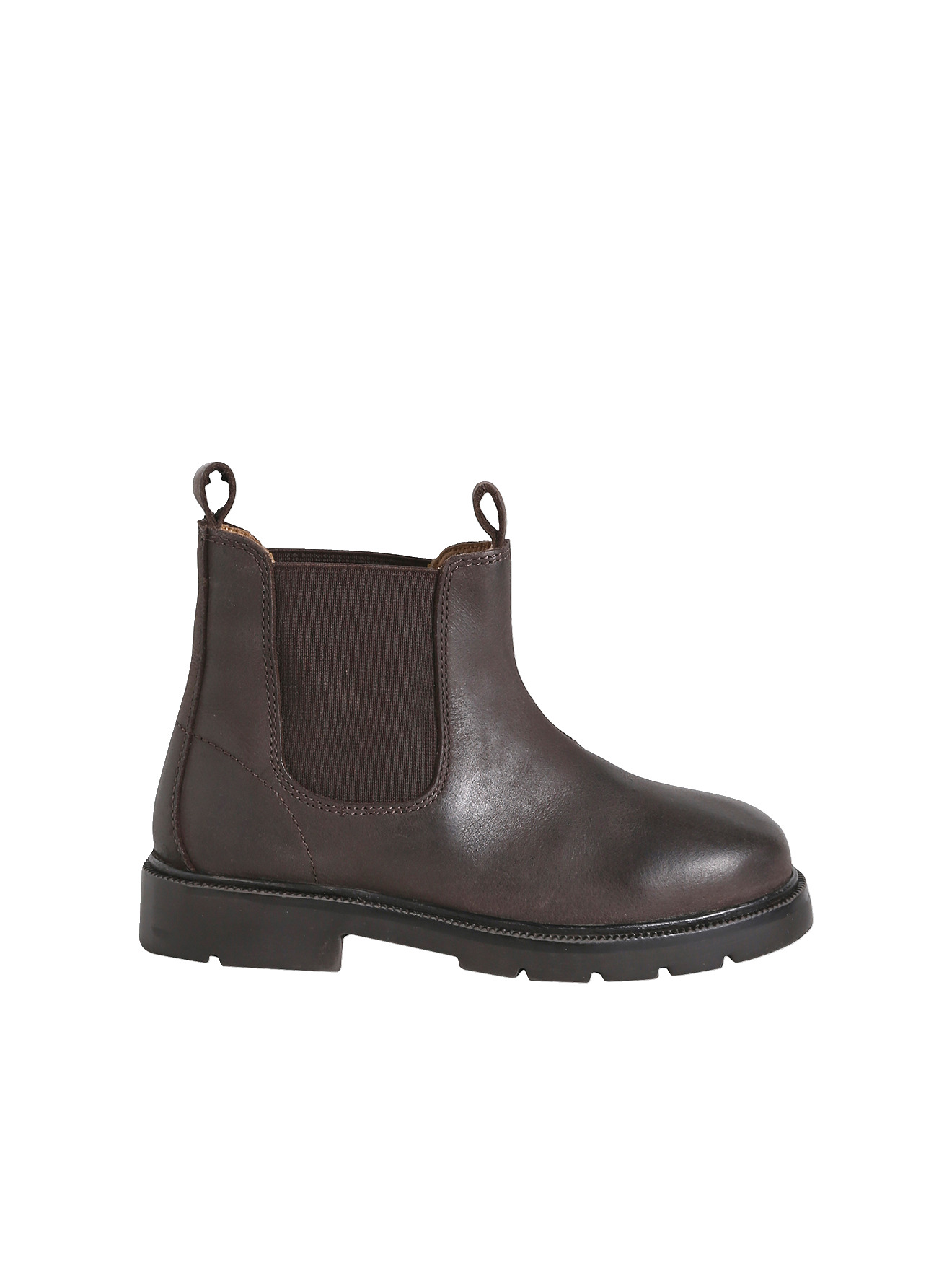 Boots cuir élastiquées, VERTBAUDET