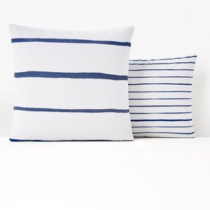 Glenans Striped 100% Cotton Pillowcase LA REDOUTE INTERIEURS image