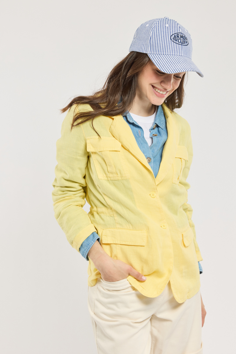 Veste saharienne en lin Sienna, TERRE & MER