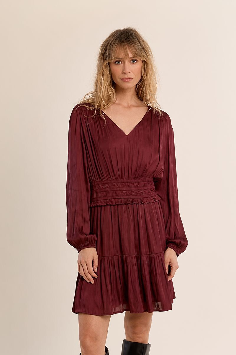 Satin Mini Dress, MOLLY BRACKEN