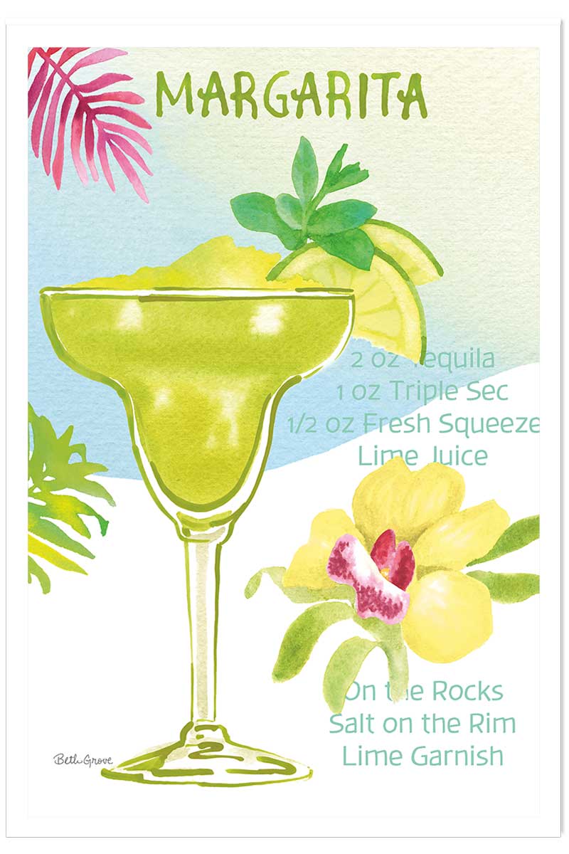 Affiche Margarita en aquarelle, HEXOA