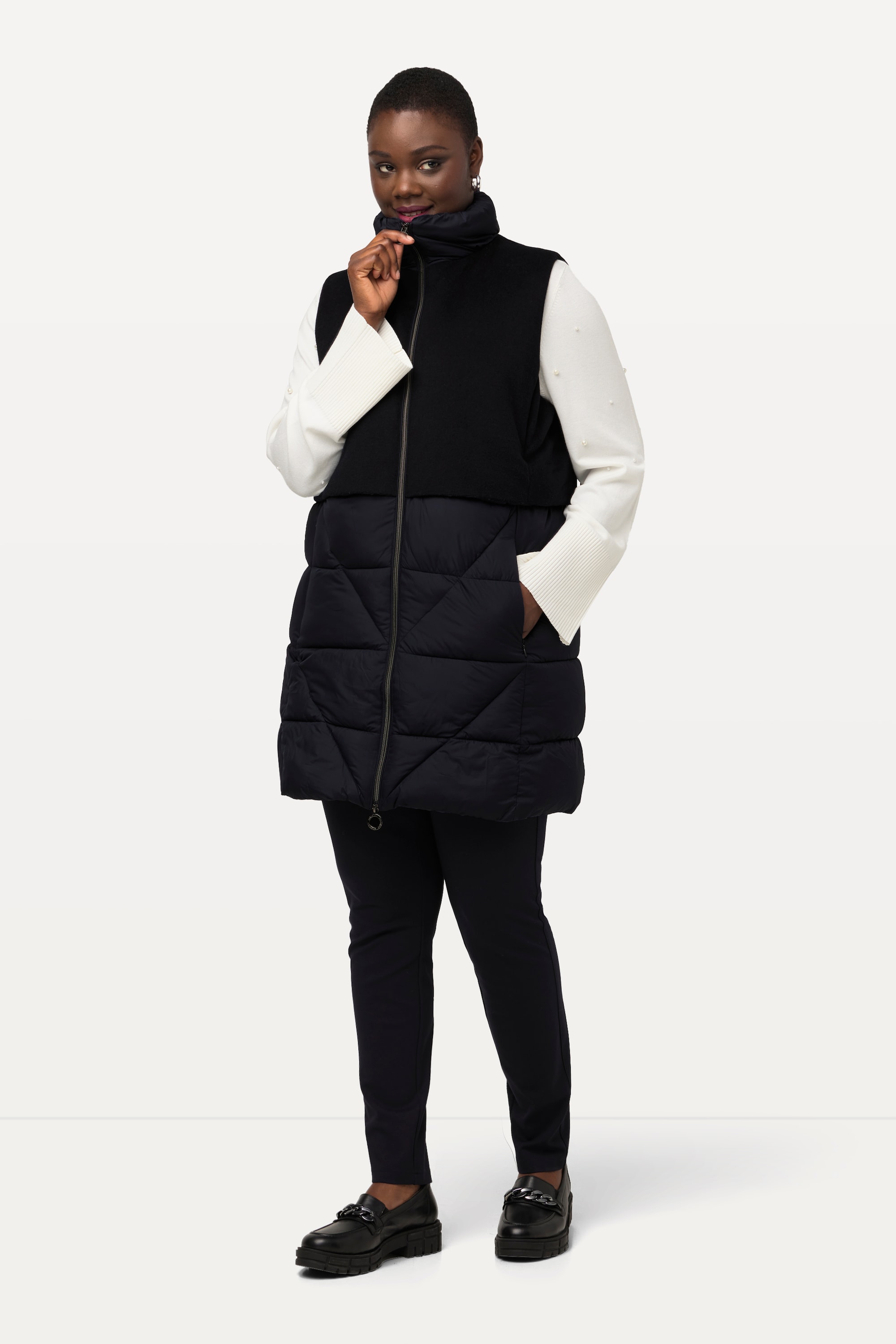 Veste matelassée sans manches, lainage, ULLA POPKEN