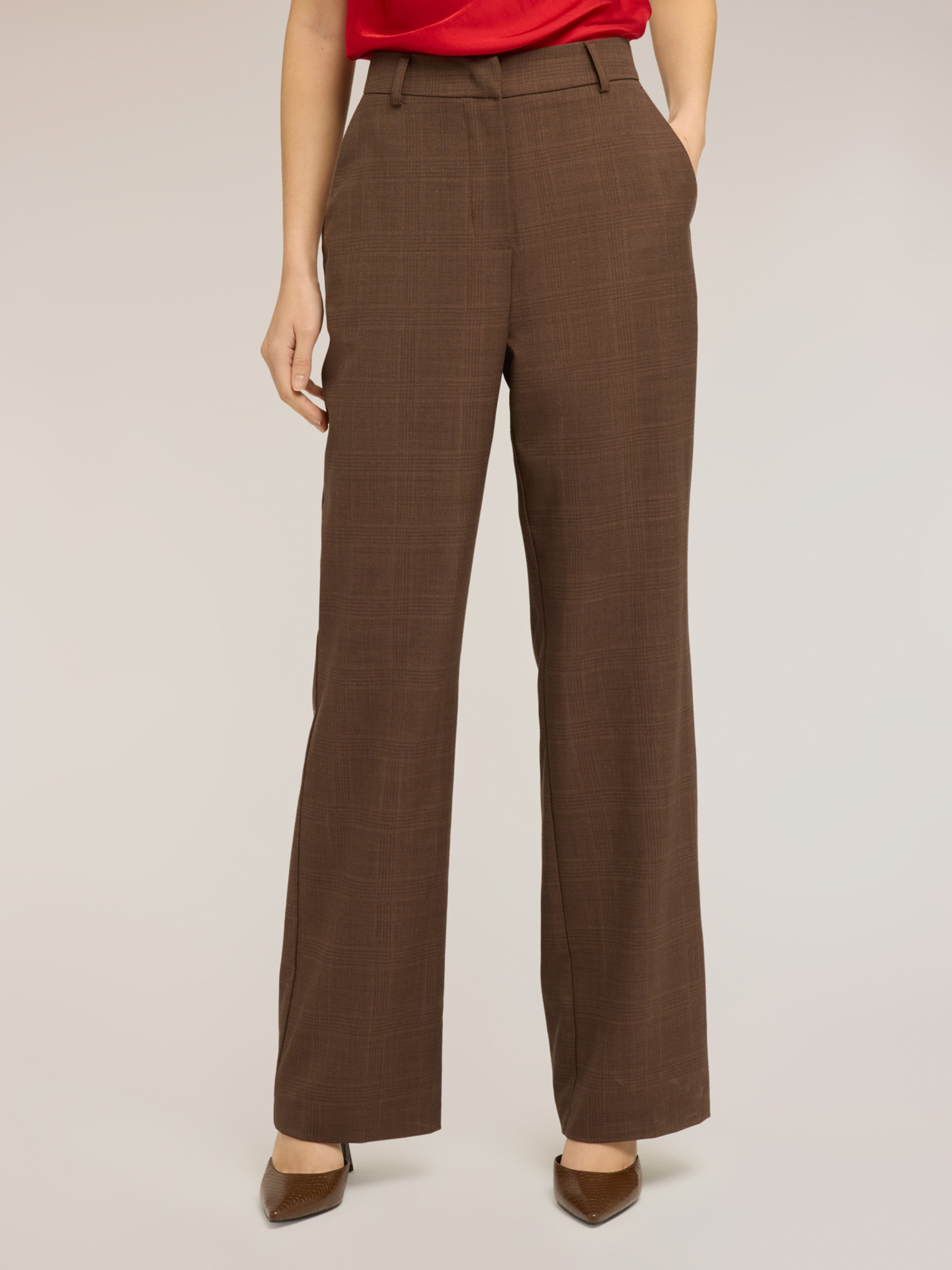 Pantalon palazzo à carreaux, MOTIVI