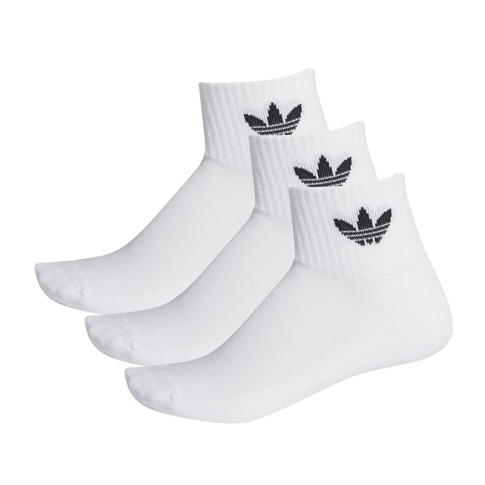 estudio Tranvía una vez Lote de 3 pares de calcetines cortos blanco Adidas Originals | La Redoute
