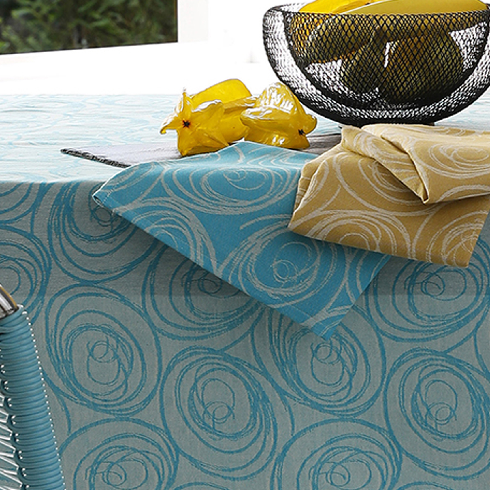 Lot de 3 serviettes de table spirale, TRADILINGE