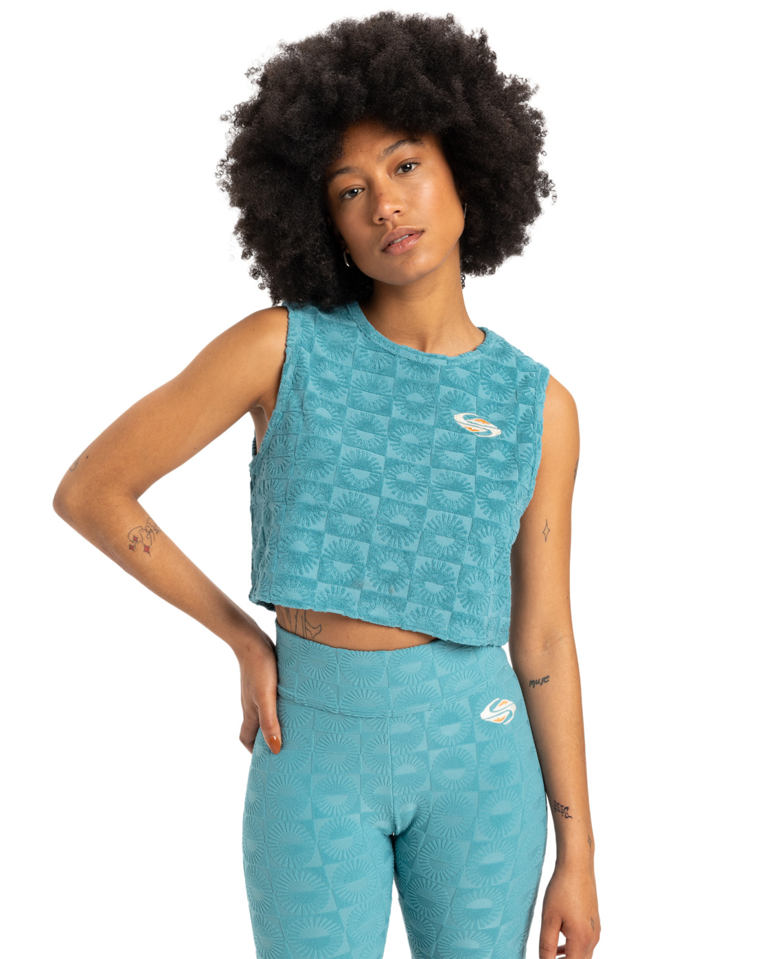 Crop top en molleton THE WINE TANK, QUIKSILVER