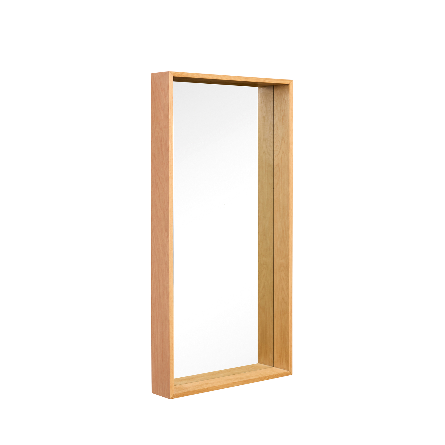 Miroir en verre et bois de chêne STILL, HUBSCH