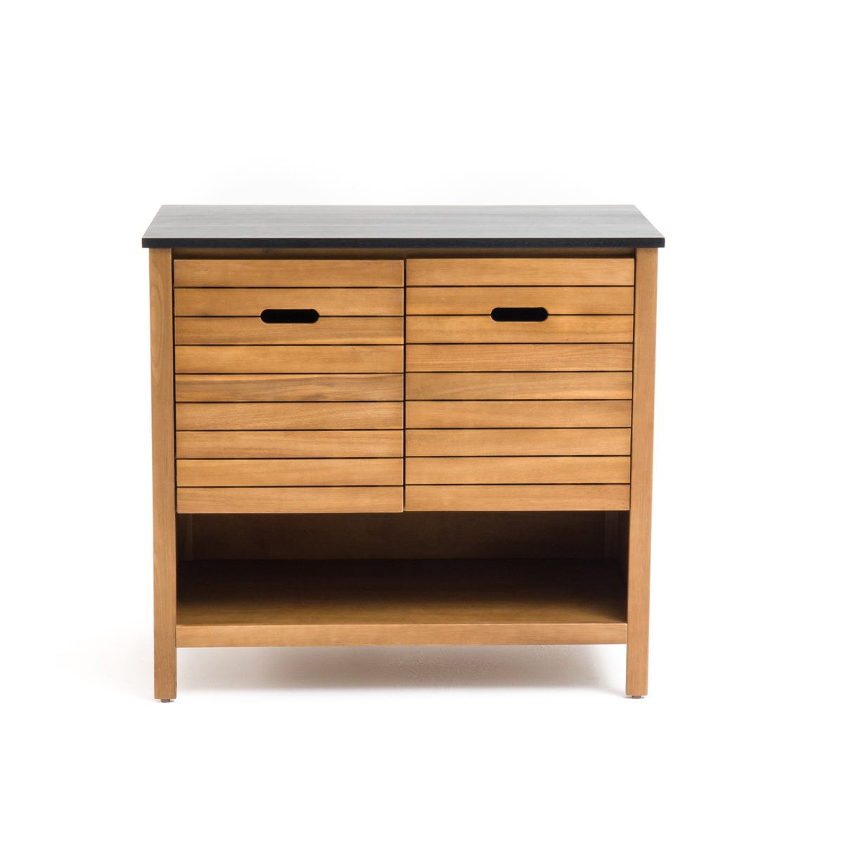 Product photograph of Saturne Acacia Bathroom Vanity Unit 90cm from La Redoute UK
