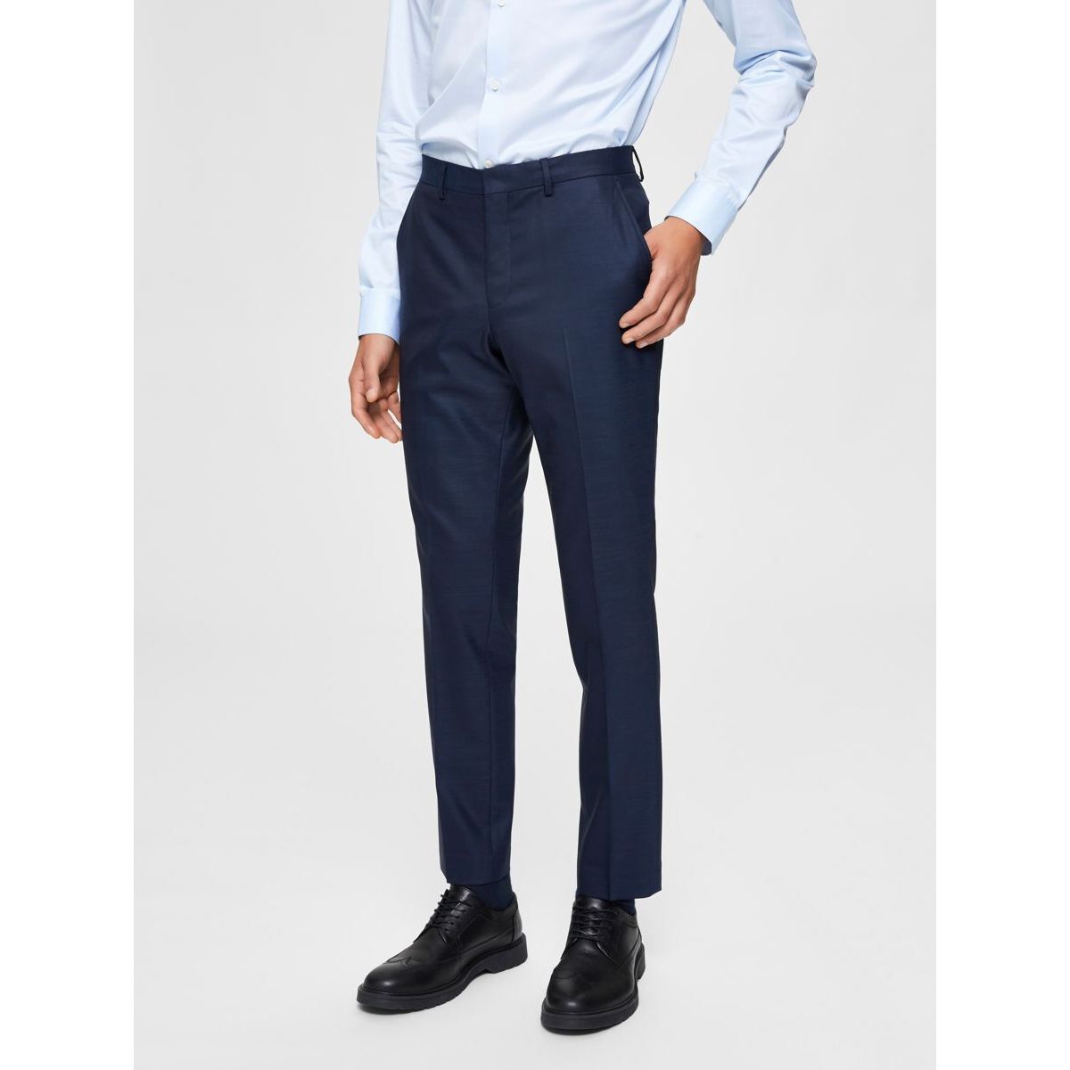 Pantalon bleu nuit discount homme