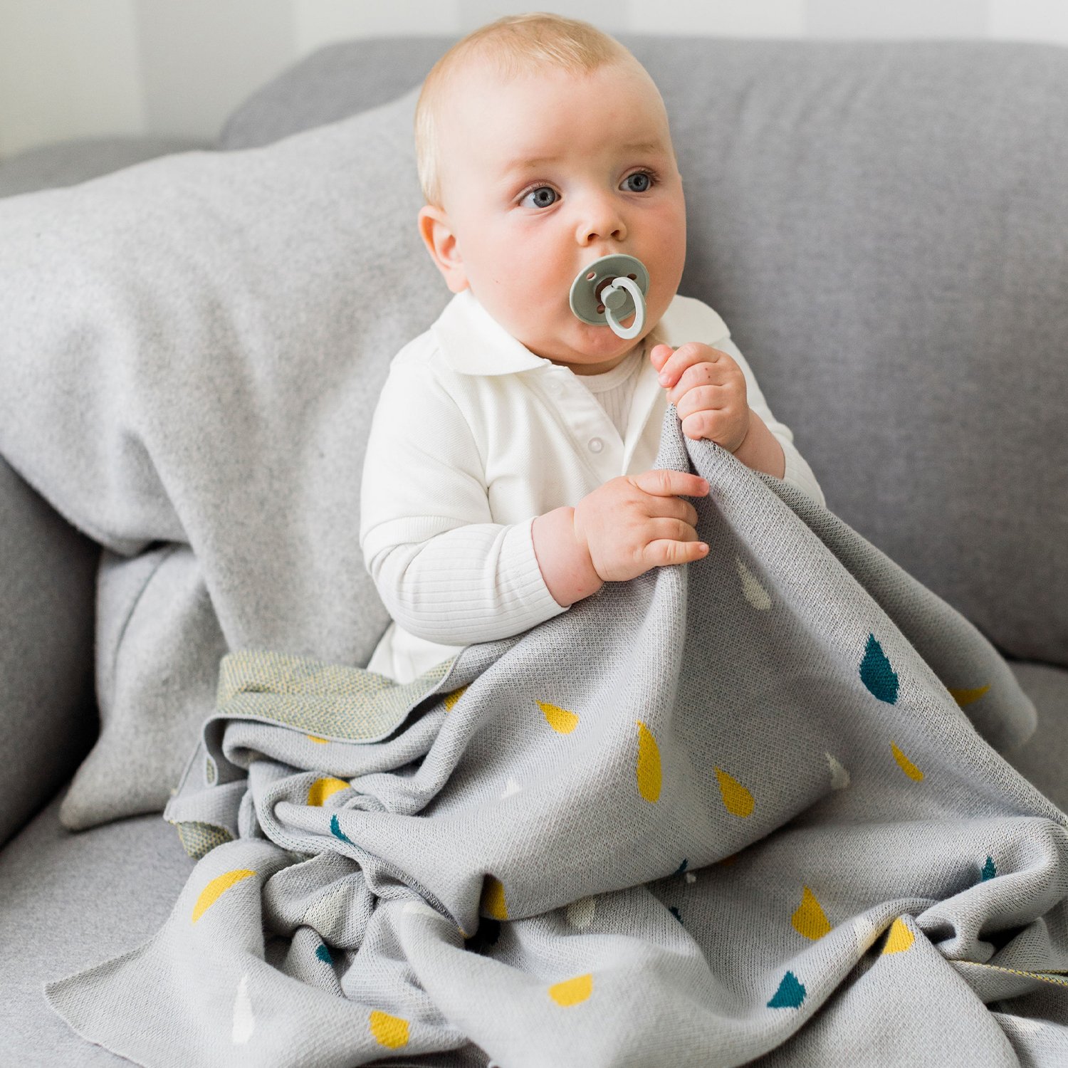 Couverture bébé tricotée, KINDSGUT