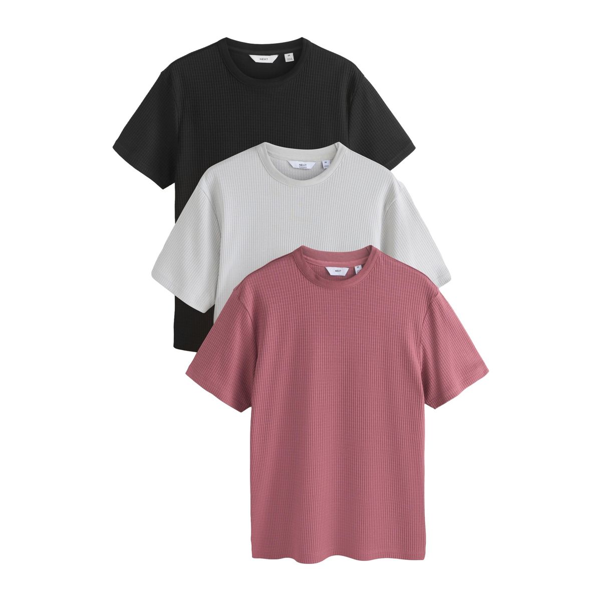 T-shirt texturé à manches courtes n. premium, NEXT