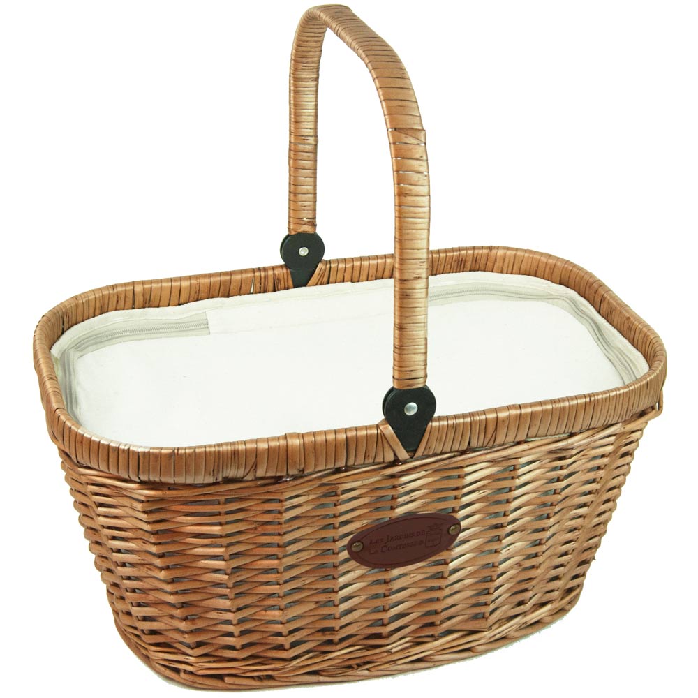 Panier isotherme anse rabattable Chantilly, LES JARDINS DE LA COMTESSE