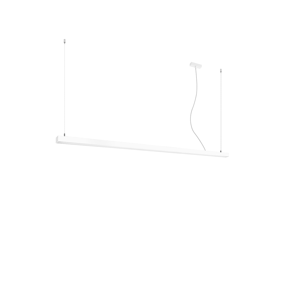 Suspension Aluminium Blanc LED 1 Pinne, EDEN