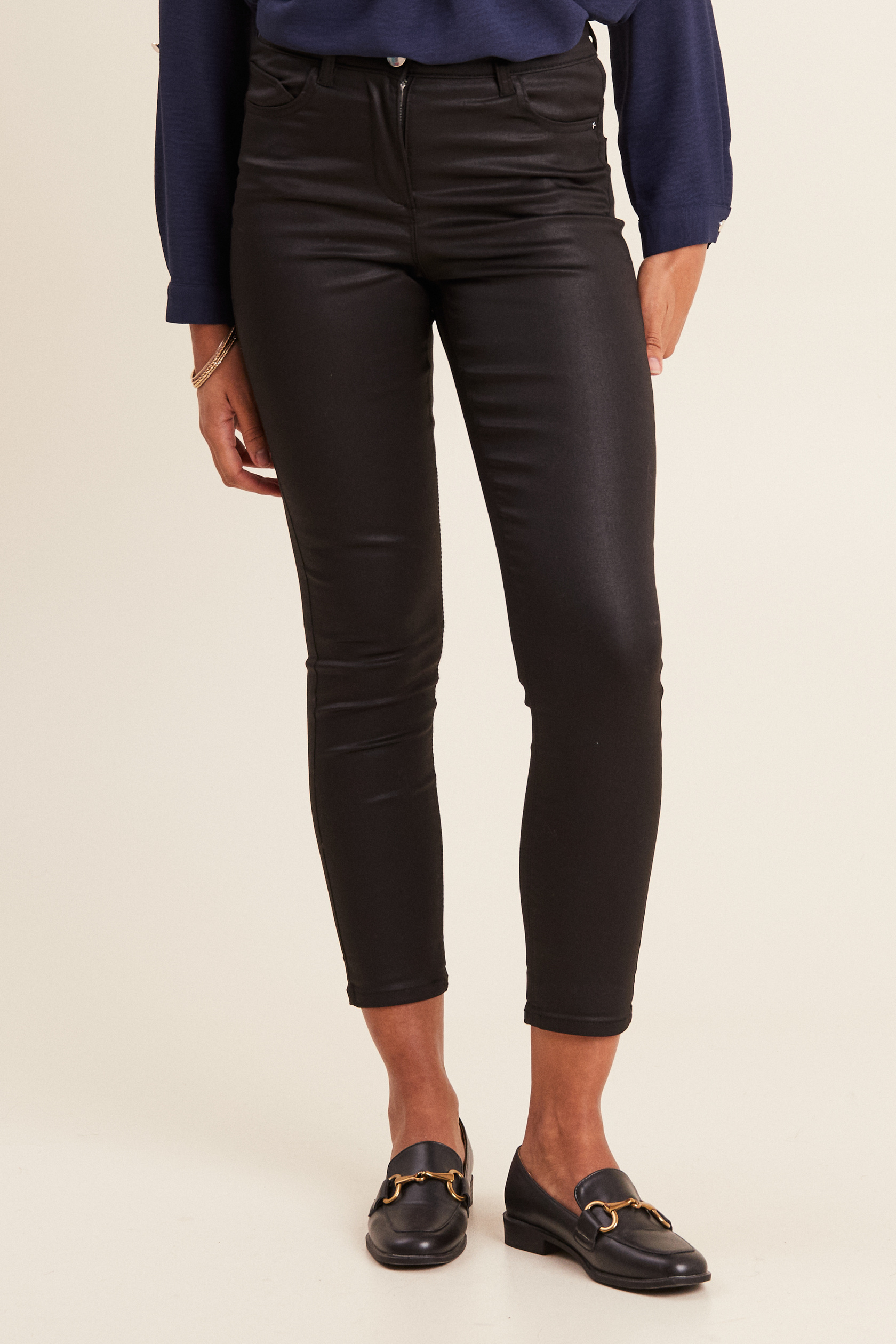 Pantalon ajusté enduit 7/8ème, BREAL