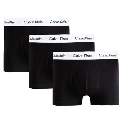 Confezione da 3 boxer misto cotone stretch a vita bassa CALVIN KLEIN UNDERWEAR