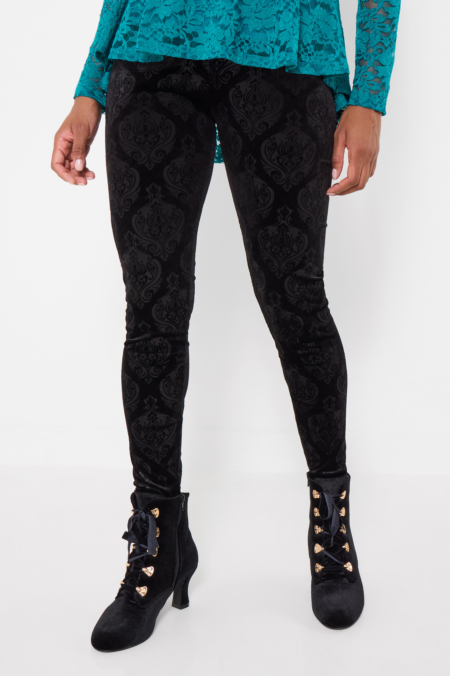 Legging en Velours Imprimé Lorna, JOE BROWNS