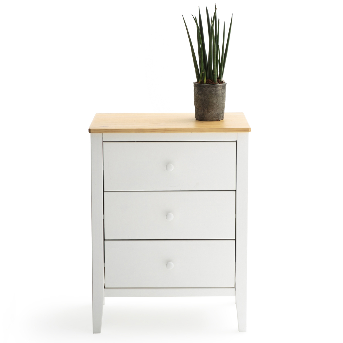 Product photograph of Alvina Solid Pine 3-drawer Kitchen Unit from La Redoute UK.