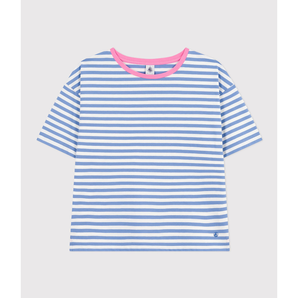 Striped Cotton Boxy T-Shirt