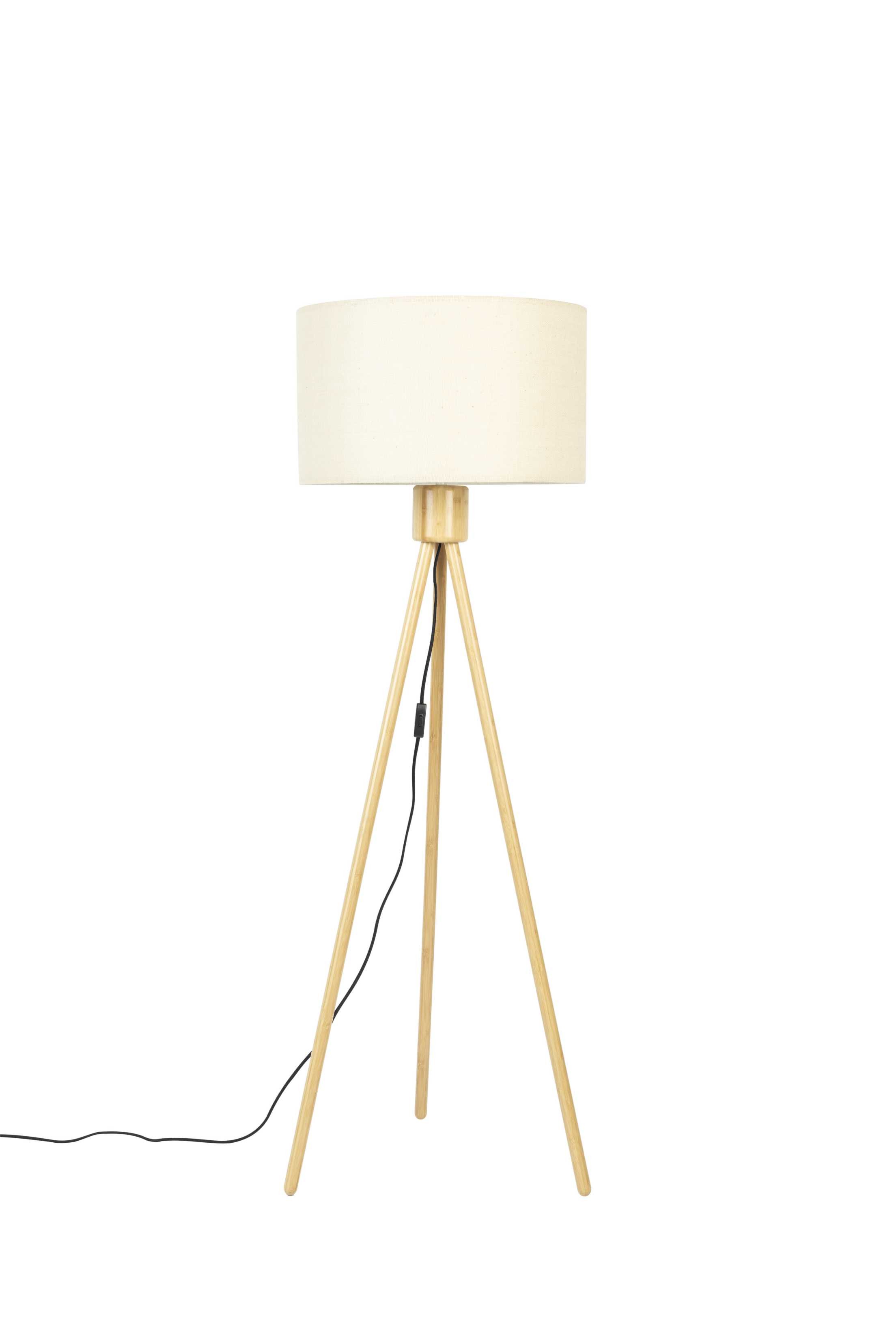 Lampadaire design en bois scandinave, LIN, ZUIVER
