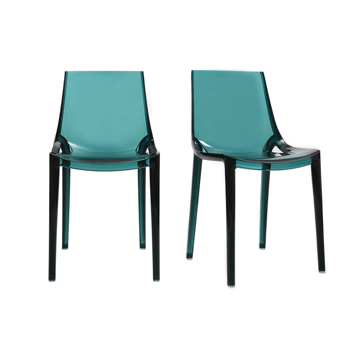 Chaises design empilables intérieur - extérieur (lot de 2) YZEL, MILIBOO