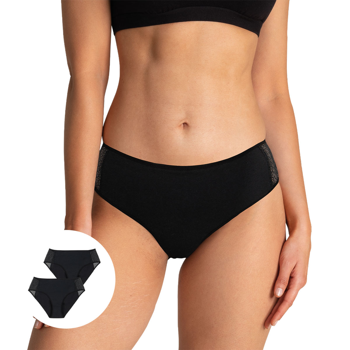 Culottes pour fuites urinaires, lot de 2, ATHENA