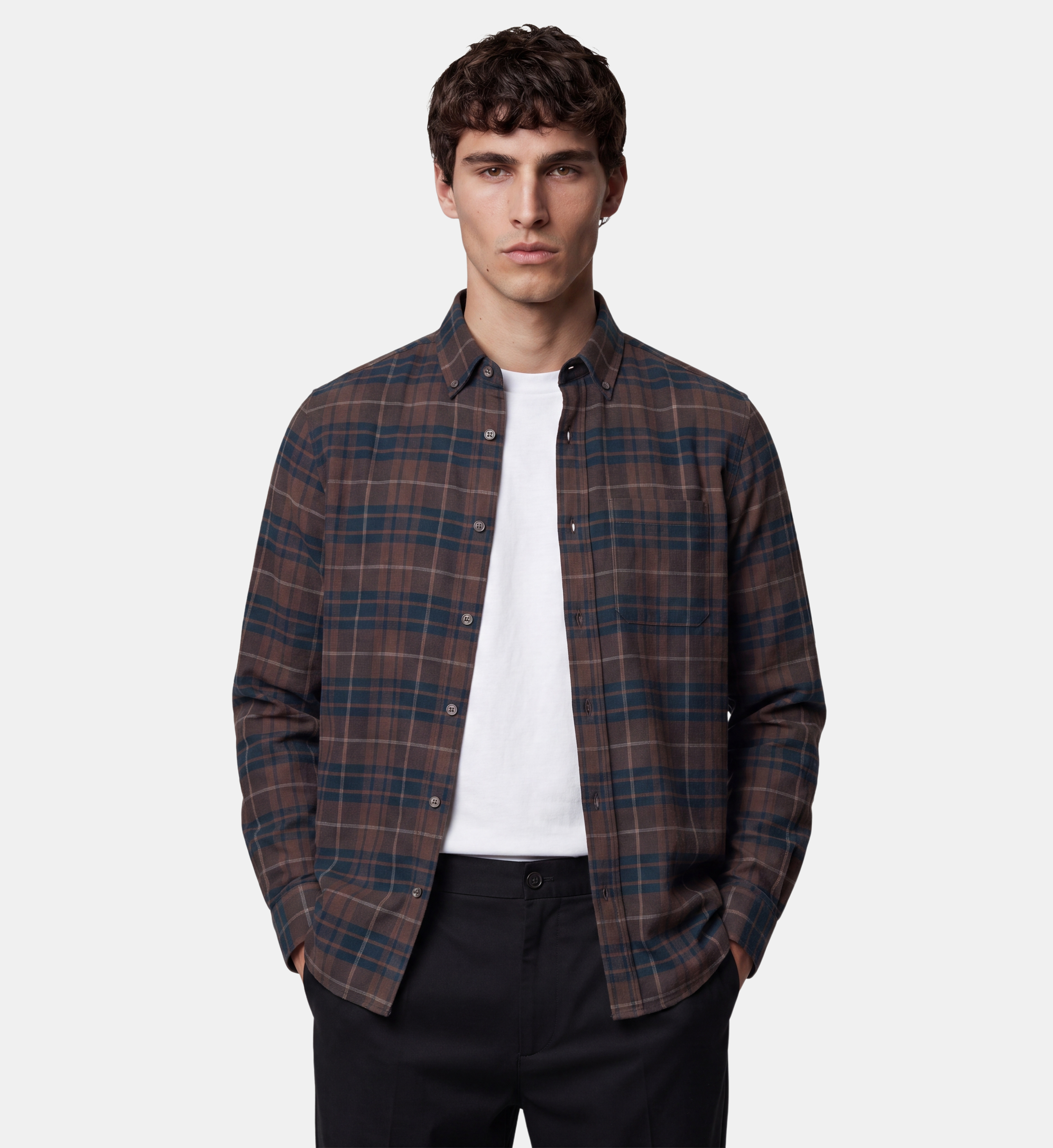Chemise droite tiflaro 1 tartan coton, GALERIES LAFAYETTE