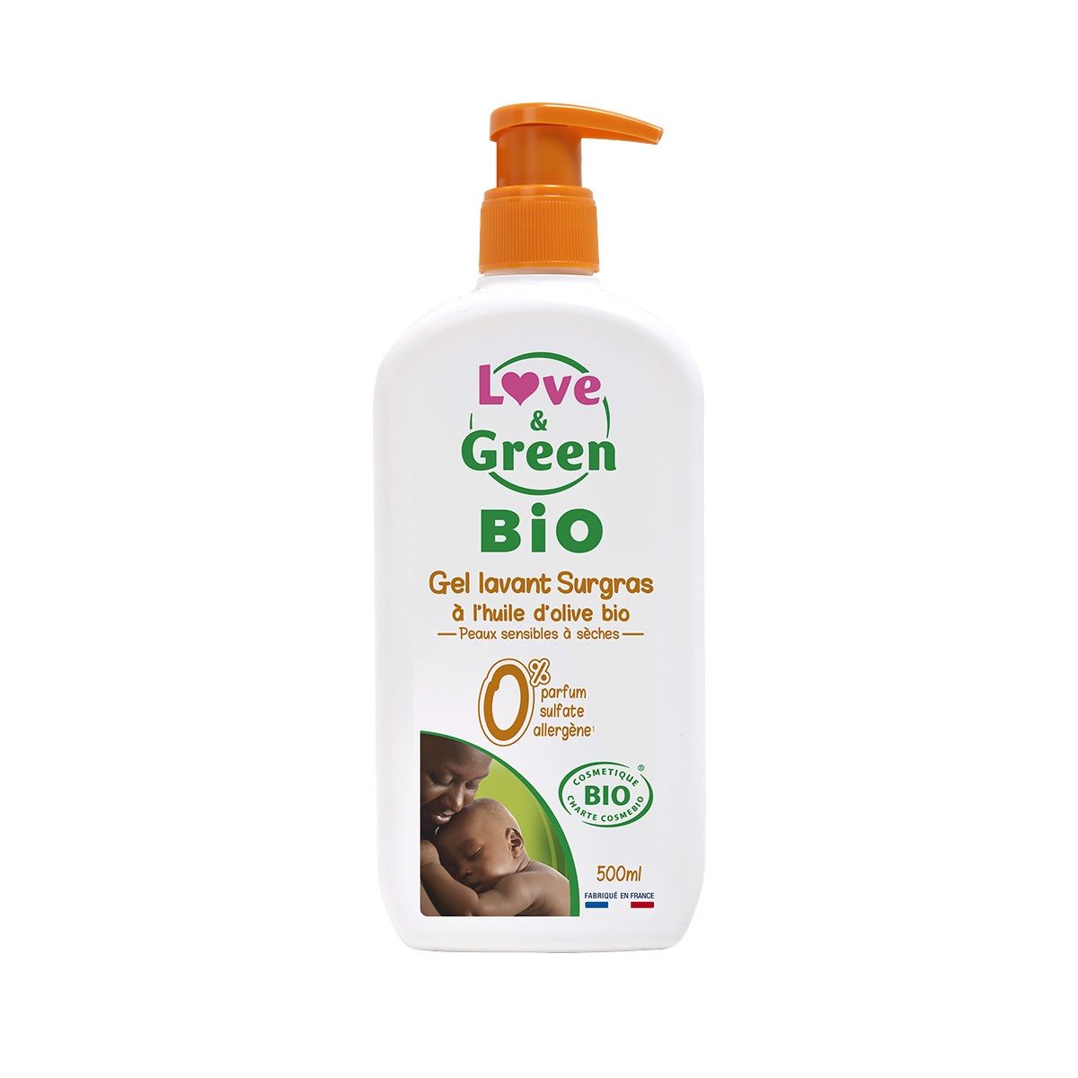 Gel Lavant Surgras Bebe Huile D Olive Bio Blanc Love And Green La Redoute